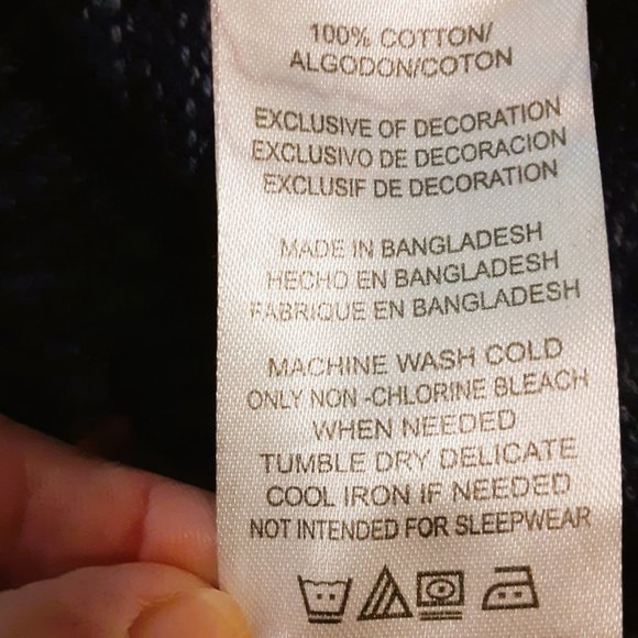 Lucky Brand Shawl Collar Sweater 2T Boys Blue Marbled Top - Picture 7 of 7